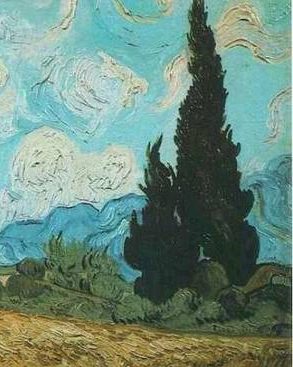 Van Gogh - Wheat Field with Cypresses, 1889